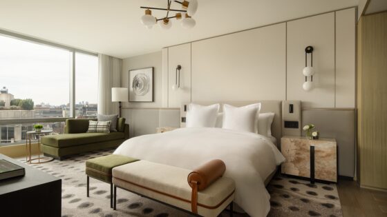 new hotel guestroom in Four Seasons Toronto