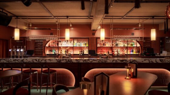 bar in Lucy Wong Soho London designed by KAI interiors