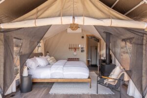 tented hotel guestroom