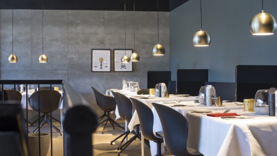 BoConcept dining furniture in a restaurant setting