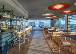 restaurant and roof terrace at Double Tree by Hilton Azores