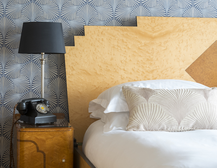 Guestroom inside Burgh Island Hotel