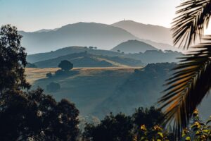 andalucian mountain view from the hotel Finca la Gloria