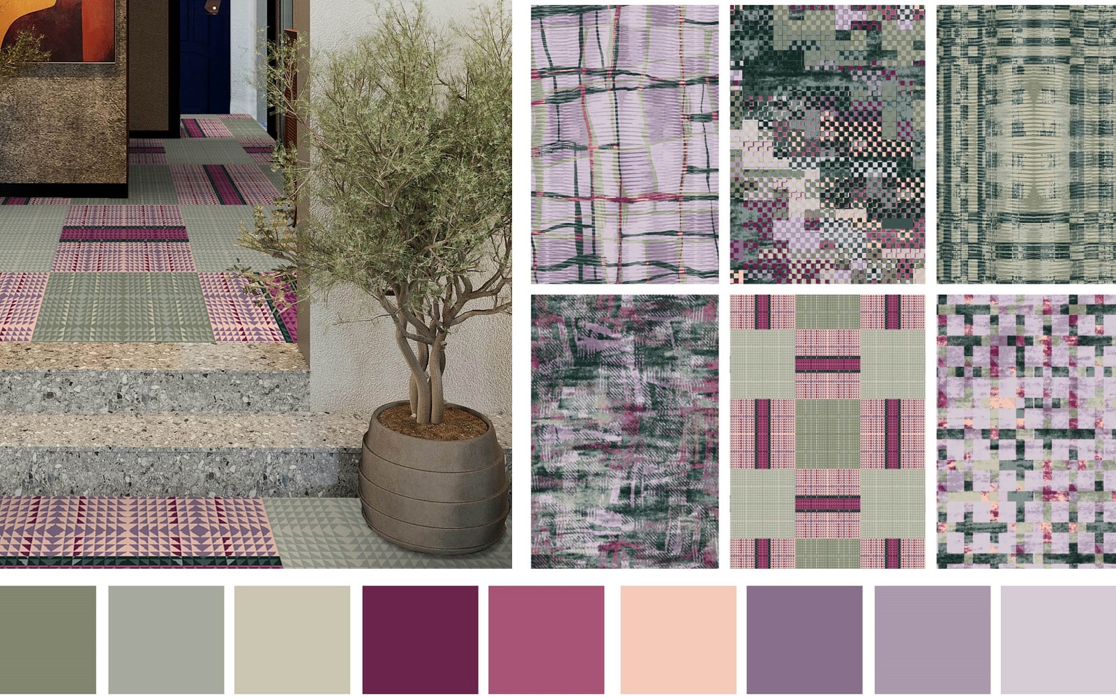 moodboard and samples from Modieus Formation