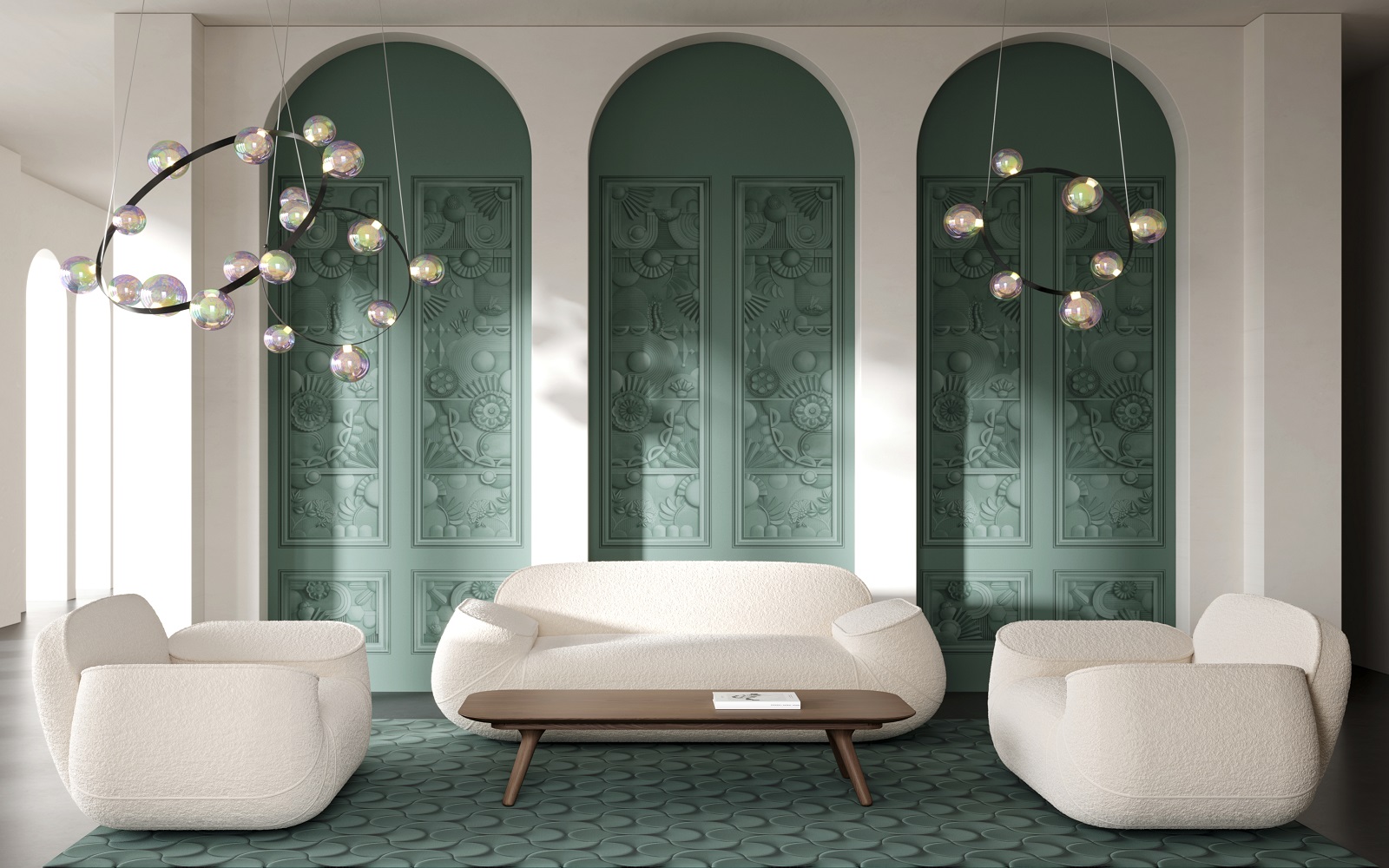 arches frame wallcovering from the Green House Collection by Arte