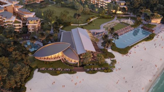 Render of beachside Hilton Burau Bay Resort Langkawi