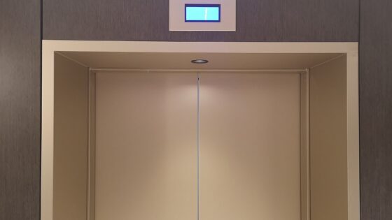 hotel lift doors closed