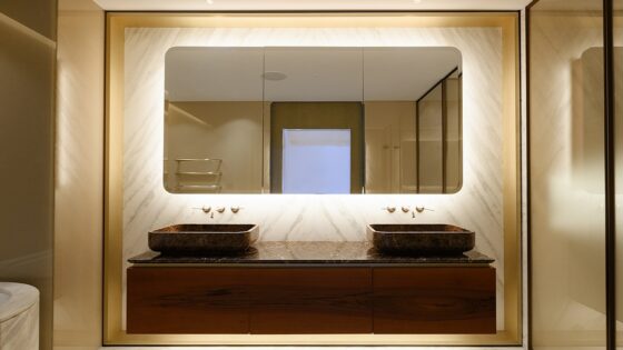 bathroom pod in Mayfair Park Residences by StoneBathwear