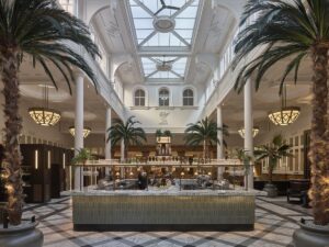 natural light in central atrium of Municipal Liverpool