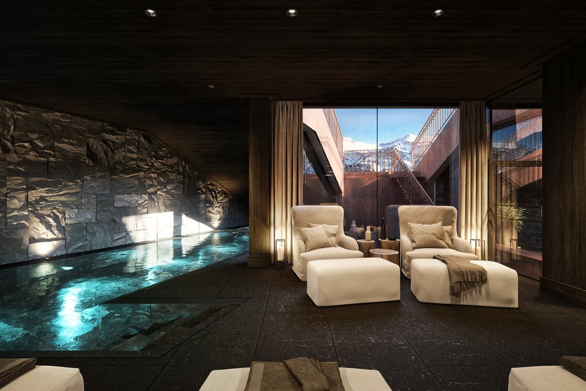 A lounge in a cave