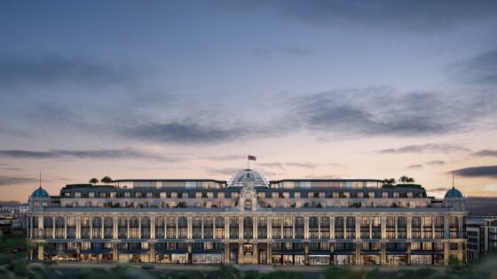 Rendered image of the facade of the new Six Senses London