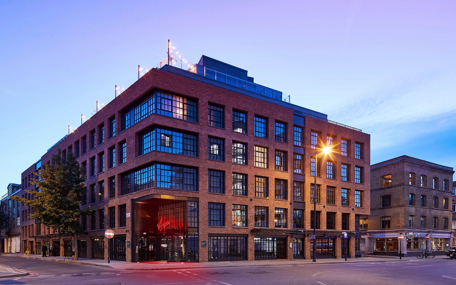 Virgin Hotels London Shoreditch exterior view from street